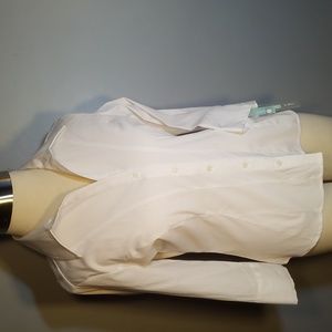 APT 9 BLOUSE PM WHITE FITTED NEW WITH TAG 3/4 SLEEVE